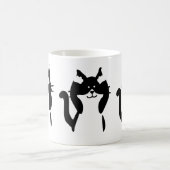 Zwarte witte katten | Drie Katten Magische Mok (Center)