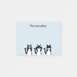 Zwarte witte katten | Drie Katten Post-it® Notes
