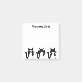 Zwarte witte katten | Drie Katten Post-it® Notes