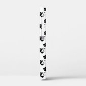 Zwarte witte kattenpatronen Case-Mate iPhone case (Achterkant / Links)