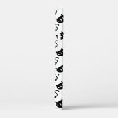 Zwarte witte kattenpatronen Case-Mate iPhone case (Achterkant / Rechts)