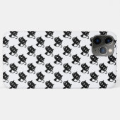 Zwarte witte kattenpatronen Case-Mate iPhone case (Achterkant (horizontaal))