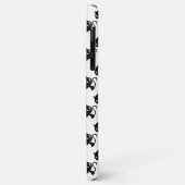 Zwarte witte kattenpatronen Case-Mate iPhone case (Achterkant/links)