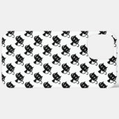 Zwarte witte kattenpatronen Case-Mate iPhone case (Achterkant (horizontaal))