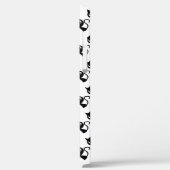 Zwarte witte kattenpatronen Case-Mate iPhone case (Achterkant / Links)