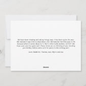 Zwarte witte kerstbomen met platte feestdag Kaart (Achterkant)