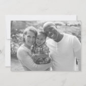 Zwarte & witte kerstkaart - 2 insteeksleuven kaart (Achterkant)