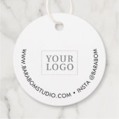 Zwarte & Witte Kleine Onderneming Dank u Label van (Achterkant)