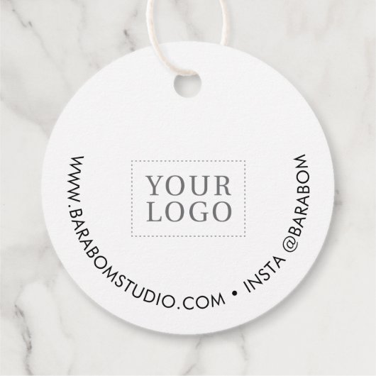 Zwarte & Witte Kleine Onderneming Dank u Label van (Achterkant)