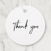 Zwarte & Witte Kleine Onderneming Dank u Label van (Voorkant)