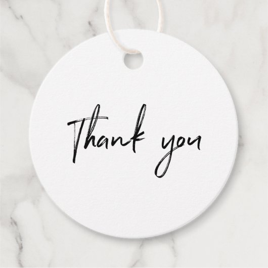 Zwarte & Witte Kleine Onderneming Dank u Label van (Voorkant)