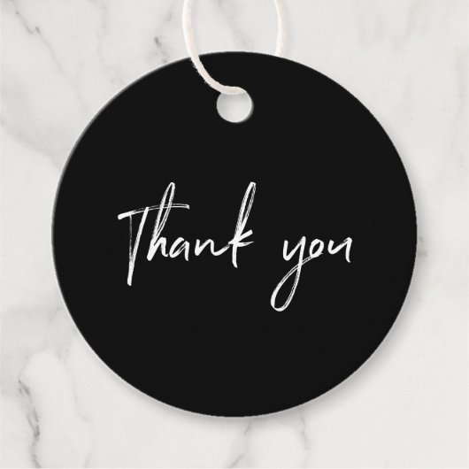Zwarte & Witte Kleine Onderneming Dank u Label van (Voorkant)