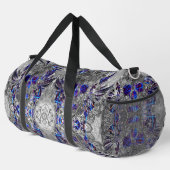 Zwarte witte, kleurrijke neonschedel plunjezak (Rechterhoek)