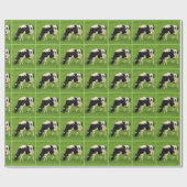 Zwarte witte koe cadeaupapier (Vlak)