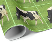 Zwarte witte koe cadeaupapier (Rol Hoek)