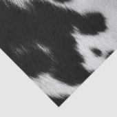 Zwarte witte Koe Tissuepapier (Detail)