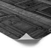 Zwarte witte koepel van de Sint-Pietersbasiliek Ro Poster (Hoek)