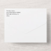 Zwarte Witte Koning Schaakstukken Gay Wedding All In One Uitnodiging (Achterkant)