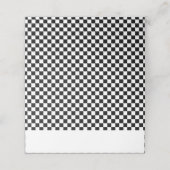 Zwarte witte kookplaat Birthday Plaatskaartje (Buitenkant ongevouwen)