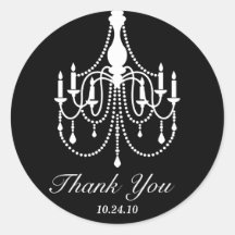 Zwarte witte kroonluchter dank u