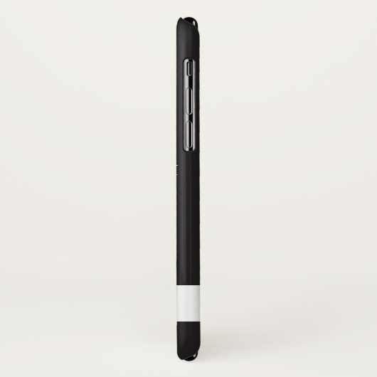 Zwarte witte legant botanische tropische tak Case-Mate iPhone case (Achterkant/links)