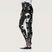 zwarte witte leggings tiener lang (Links)