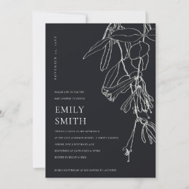 ZWARTE WITTE LIJN DIE DE KAART VAN HET BABY SHOWER