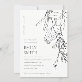 ZWARTE WITTE LIJN DIE DE KAART VAN HET BABY SHOWER