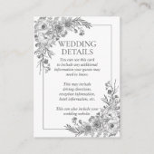 zwarte witte lijnverbinding — details informatiekaartje (Voorkant)