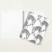 Zwarte witte luipaard planner (Display)