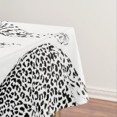 Zwarte witte luipaard tafelkleed (Voorbeeld)