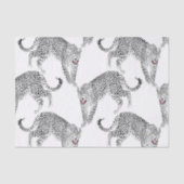 Zwarte witte luipaard tissuepapier (Voorkant)