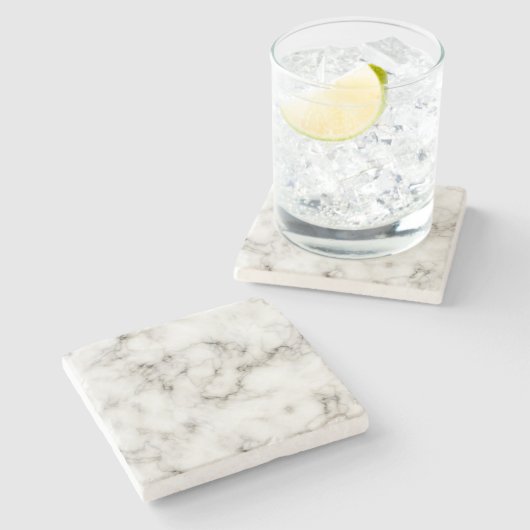  zwarte witte marmer afwerking stenen onderzetter (Zijkant)