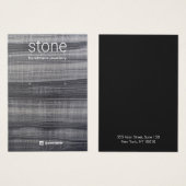 Zwarte witte marmer die juwelen produceert visitekaartje (Voorkant /achterkant)