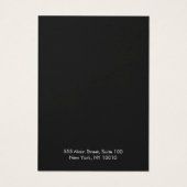 Zwarte witte marmer die juwelen produceert visitekaartje (Achterkant)