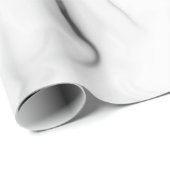 Zwarte witte marmer minimalistisch legant cadeau cadeaupapier (Rol Hoek)