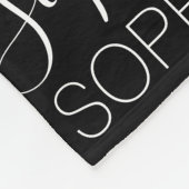 Zwarte Witte Meisjes Naam Aangepast op maat Fleece Deken (Hoek)