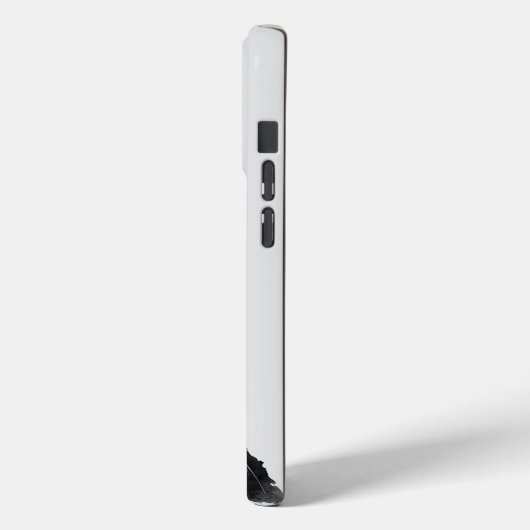 Zwarte witte miauw kat Case-Mate iPhone case (Achterkant / Links)