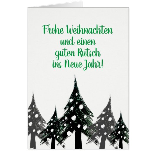 Zwarte witte, minimale, moderne kerstkaarten (Voorkant)