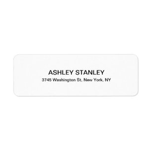 Zwarte & Witte Modern kijkt Professionele Leesbaar Etiket