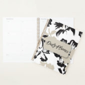 Zwarte Witte Moderne Abstracte Esthetiek Planner (Display)