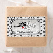 Zwarte witte moderne Super Stars met liefde gemaak Etiket (Insitu)