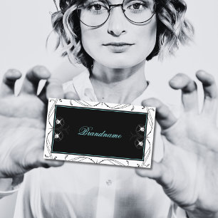  zwarte witte mousserende diamanten voor sierdoele visitekaartje