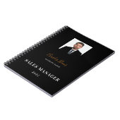 Zwarte witte naam Handtekening foto 2023 Notitieboek (Linkerzijde)