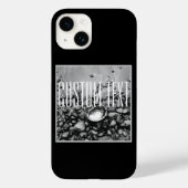 ZWARTE WITTE NAAR FOTO SHELL STONES SAND CUSTOM Case-Mate iPhone CASE (Achterkant)