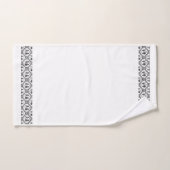 Zwarte witte Noorse grens Bad Handdoek (Handdoek)