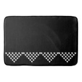 Zwarte witte Noorse grens Badmat (Voorkant)