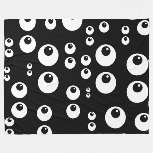 zwarte witte ogen deken (Voorkant (Horizontaal))