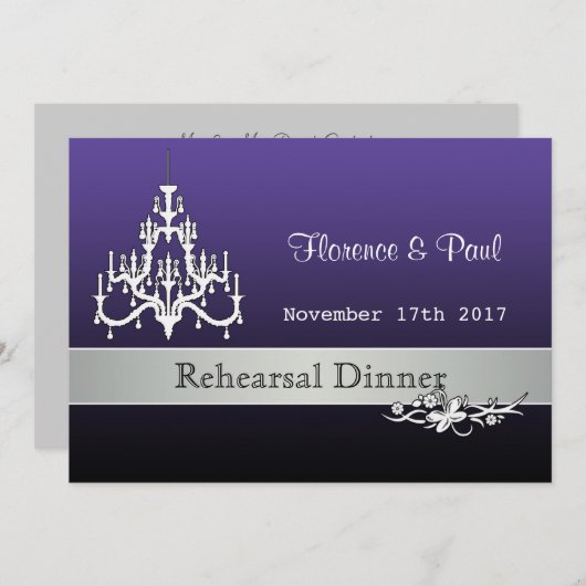 Zwarte, witte, paarse handelaarster kaart (Voorkant / Achterkant)