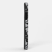  zwarte witte paisleypatronen Case-Mate iPhone case (Achterkant/rechts)